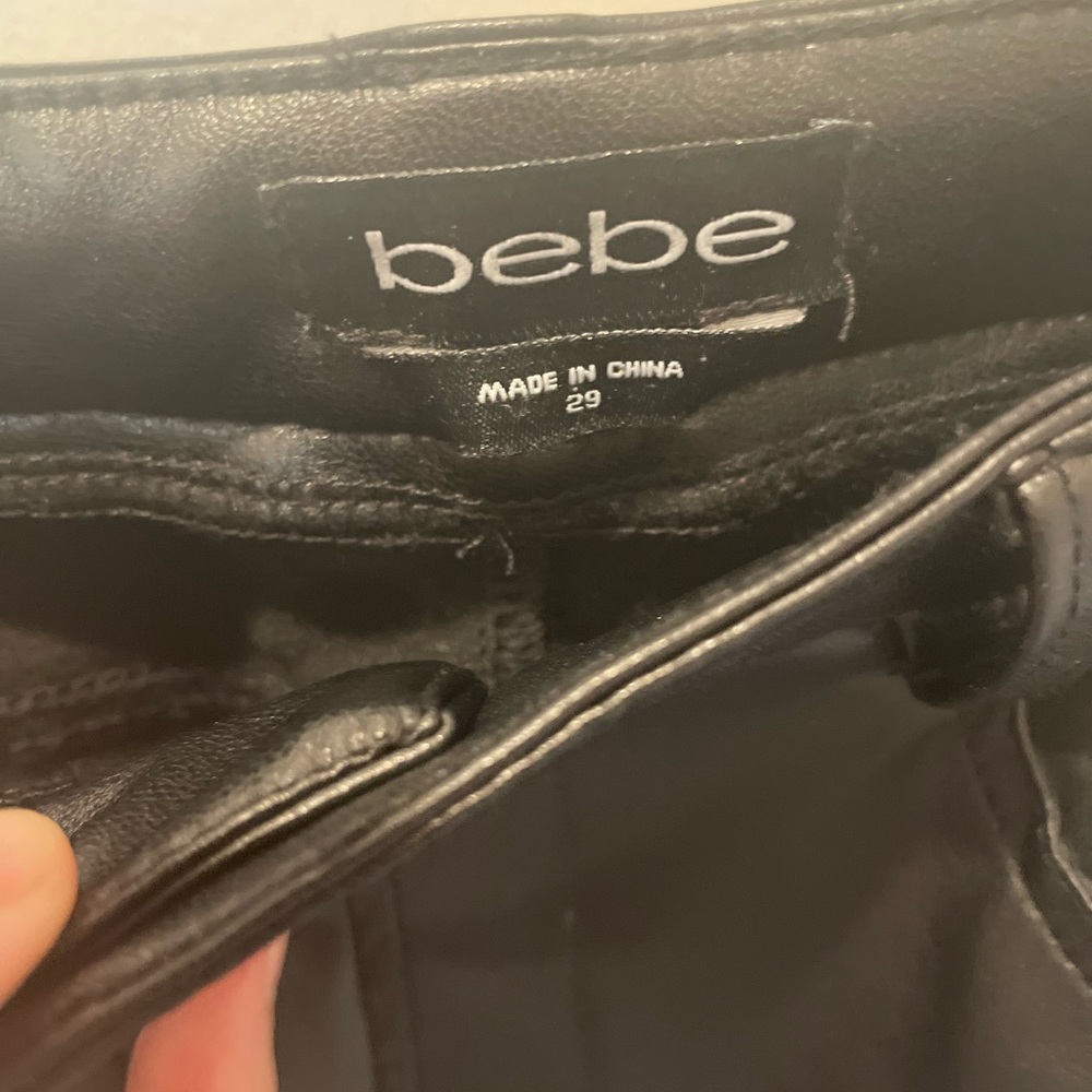 Bebe Leather Pants - image 2
